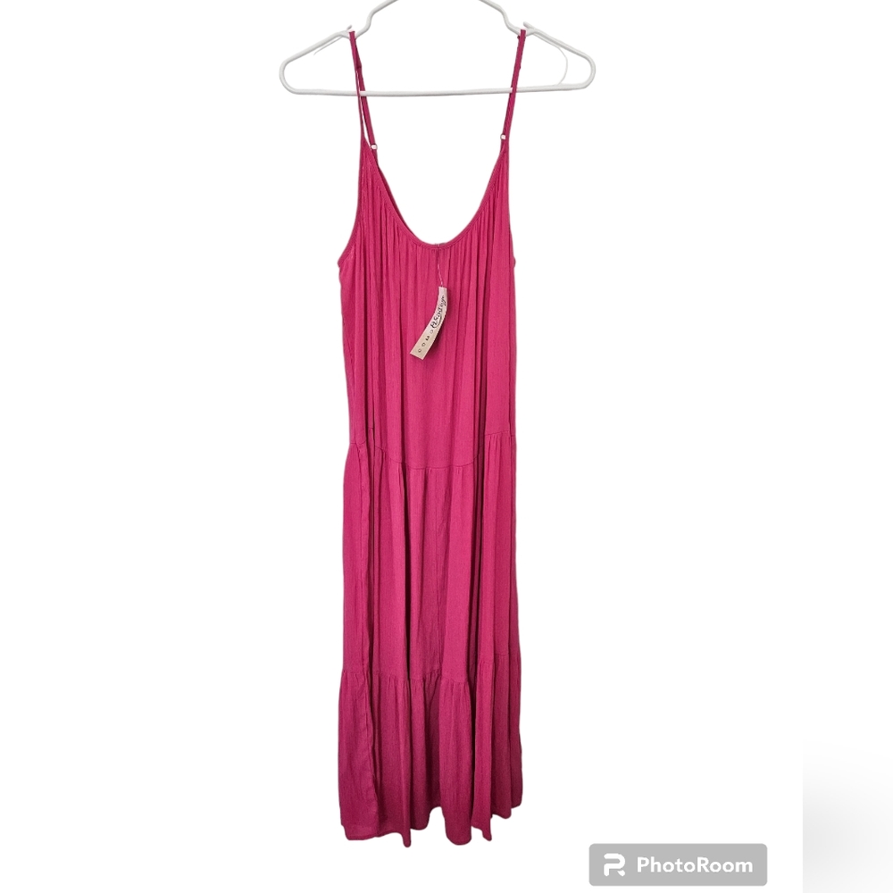 NWT Como Vintage Maxi Dress Size XL Color Pink